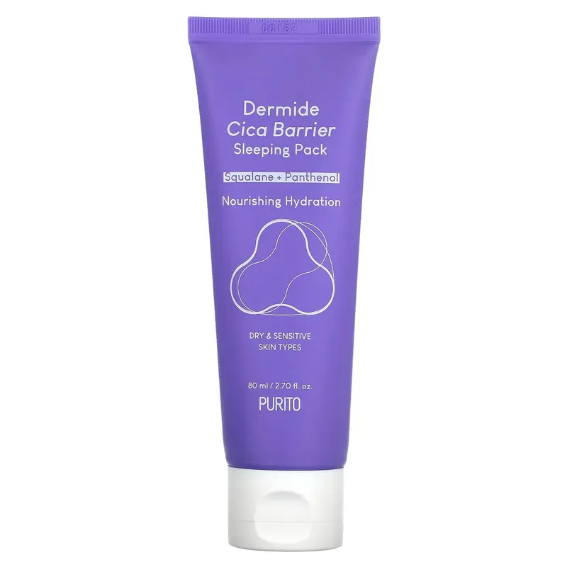 Purito Dermide Cica Barrier, Sleeping Pack, 2.70 fl oz (80 ml)