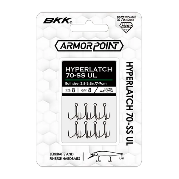 BKK Hyperlatch 70-SS Treble Hooks