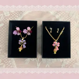 Madoka Magica Kyoko Sakura Mami Tomoe Sayaka Miki Homura Akemi Madoka Kaname Elegant Dainty Soul Gem Anime Manga Kawaii Necklace and Earrings set Puella Magi Series