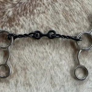 Stainless Steel Jr Cowhorse Dog Bone Bit 5” Sweet Iron Mouth