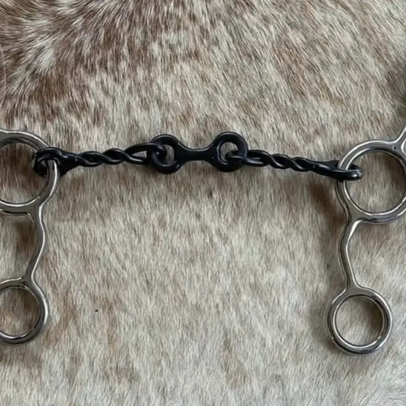 Stainless Steel Jr Cowhorse Dog Bone Bit 5” Sweet Iron Mouth