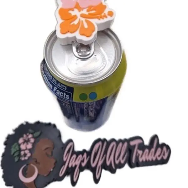 Hibiscus Flower Pop Can Opener/ Soda Tab Opener Keychain