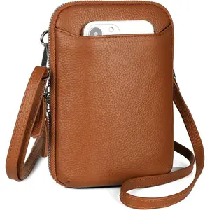 Crossbody Cell Phone Purse for Women, Small Zip Around RFID Blocking Crossbody Wallet Bags