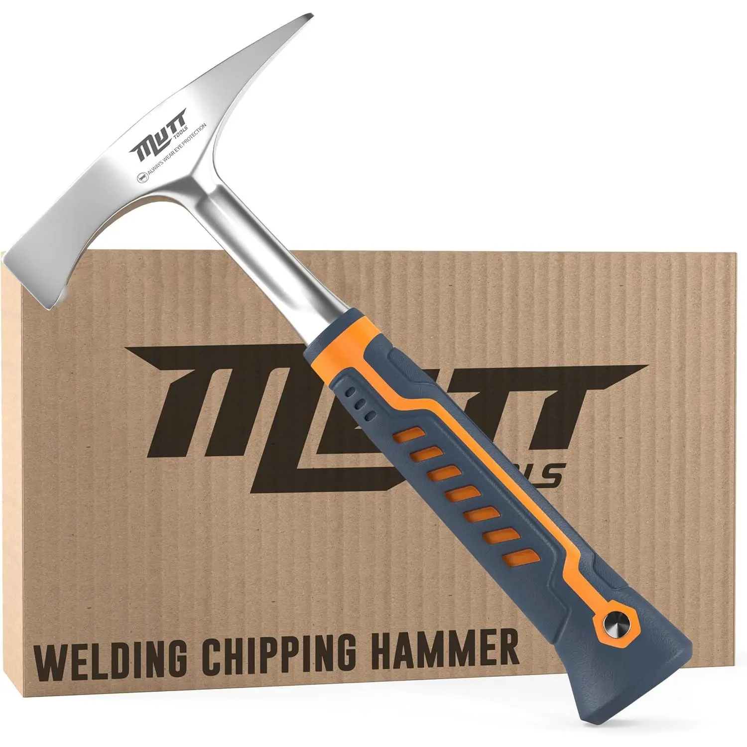 14oz  Weight Welding Chipping Hammer - Professional Slag Hammer for Welders - Forged Steel Impact Tool for Metal Work - Welding Hammer