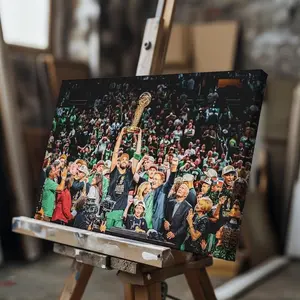 [Sale off up to 65%][Free Ship][No Frame] Boston Celtics NBA champions 2024 poster print, Jayson Tatum, Brown, Kristaps Porzingis NBA basketball Canvas Wall Art