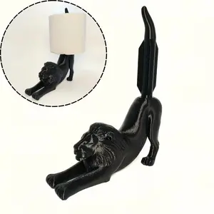 3D Printed Stretch Dog Design Toilet Paper Holder Modern Art Decorative Ornament for Bathroom PLA Material Laser Engraved Gift for Various Occasions