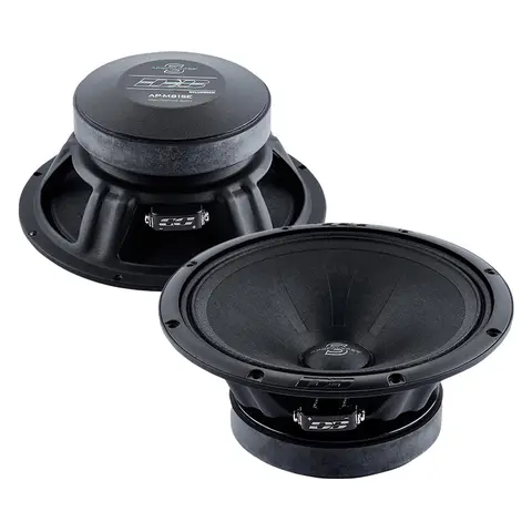 Deaf Bonce Apocalypse AP-M81SE 8" Dual-Coil Drive Mid-Range 4-Ohm Pair Car Speakers, 170W RMS/340W Max Audio, Car Stereo Component, Rear-Port Bass, Wide Freq Response, Vehicle Speaker Package for Stereo Upgrade