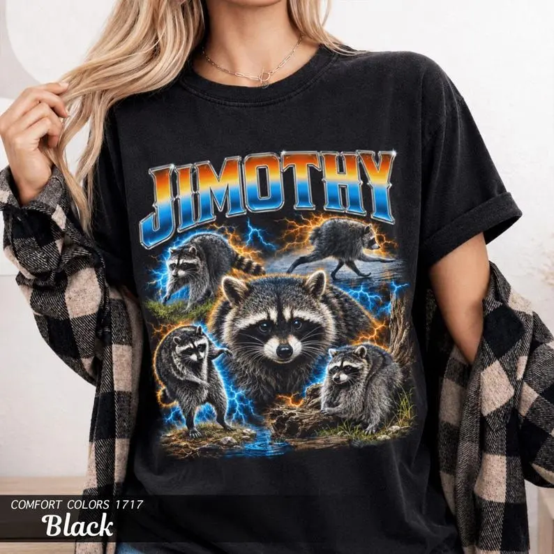 Jimothy Raccoon Shirt, Comfort Colors Tee, Viral Seattle Meme Gift