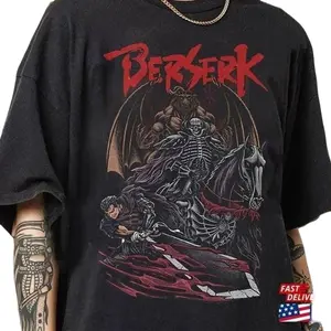 Berserk T-Shirt Japanese Anime Manga Shirt Menswear Top