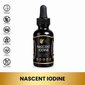 Coco March N.M.D Nascent Iodine Dietary Supplement 1 Fl oz, 500 Servings Fitness Healthcare Natural Bathroom Edible