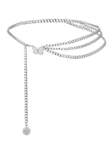 Fashion Butterfly Detail Chain Belt for Women, Trendy Matching Waistband for Dress, Fashion All-match Clothes Accessories, Fashion Belts