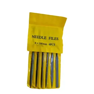 Needle File Set, Plastic Handle Metal File Set, Hand Tool for Shaping, Triangular Polishing, Flat File Set for Home & Office
