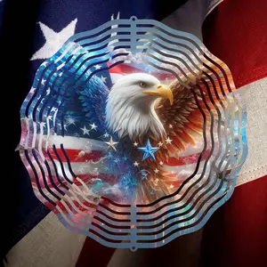 Captivating Eagle Wind Spinner: Patriotic Beauty