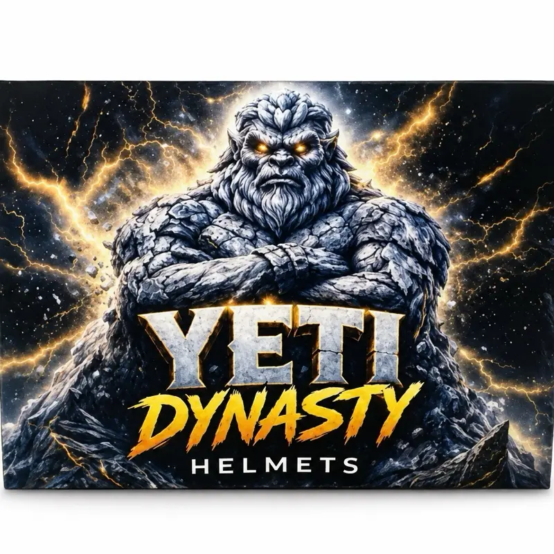 (1) PYT 2 FOOTBALL CARDS "YETIZ CUSTYS, CROMEYS, AND ONFIED" FLEX HELMET BREAK