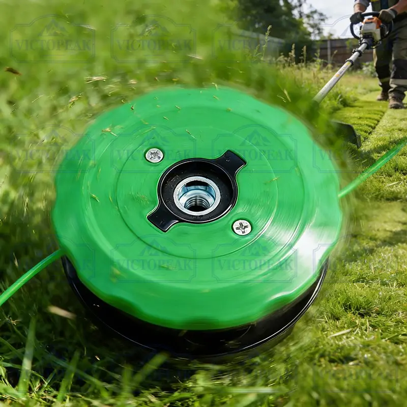 Grass Trimmer Head Replacement Parts, M10x1.25mm, Easy-Install Anti-Tangle Rotary Cutter Head
