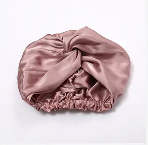 Mireille Silk Bonnet - 100% Mulberry Silk - Double Layer - Anti-Frizz Hair Protection - Extends Blowouts Sleeping Cap Elastic Gift Haircare