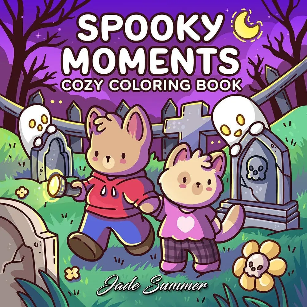 Funny Cozy Coloring Book, Silly Crimes & Cute Kawaii Scenes, Perfect for Relaxation & Creative Expression, Ideal Gift for Adults, Art Drawing
