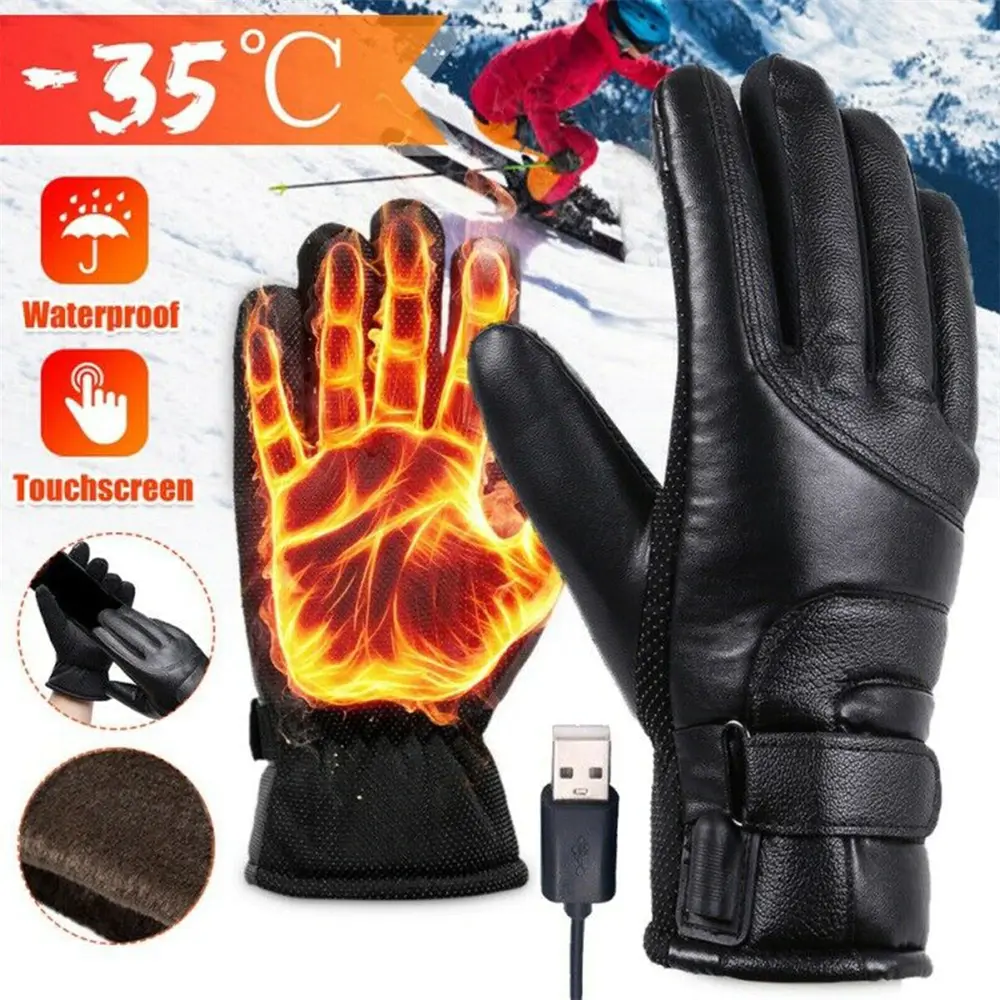 Electric USB Heated Thermal Winter Gloves