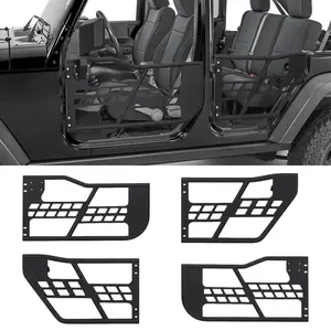 【GARVEE】Off Road Tubular Trail Doors for 2021-2025 Ford Bronco 4 Door, Set of 4 Half Tube Doors for Offroad Trail Adventure, Front & Rear Doors 4PCS, NO Mirrors