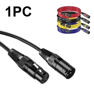XLR Audio Cable - 3-Pin Balanced Noise Rejection XLR Male To Female Microphone Cable - For Microphone Mixers Studio Podcasts Sound Card Etc