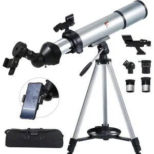 Telescope for  & Adults - 80mm Refractor Telescope with 600mm Focal Length, Tripod, Barlow Lens & Phone Adapter High  Astronomical Telescopes for Beginners, Telescopio para Adultos
