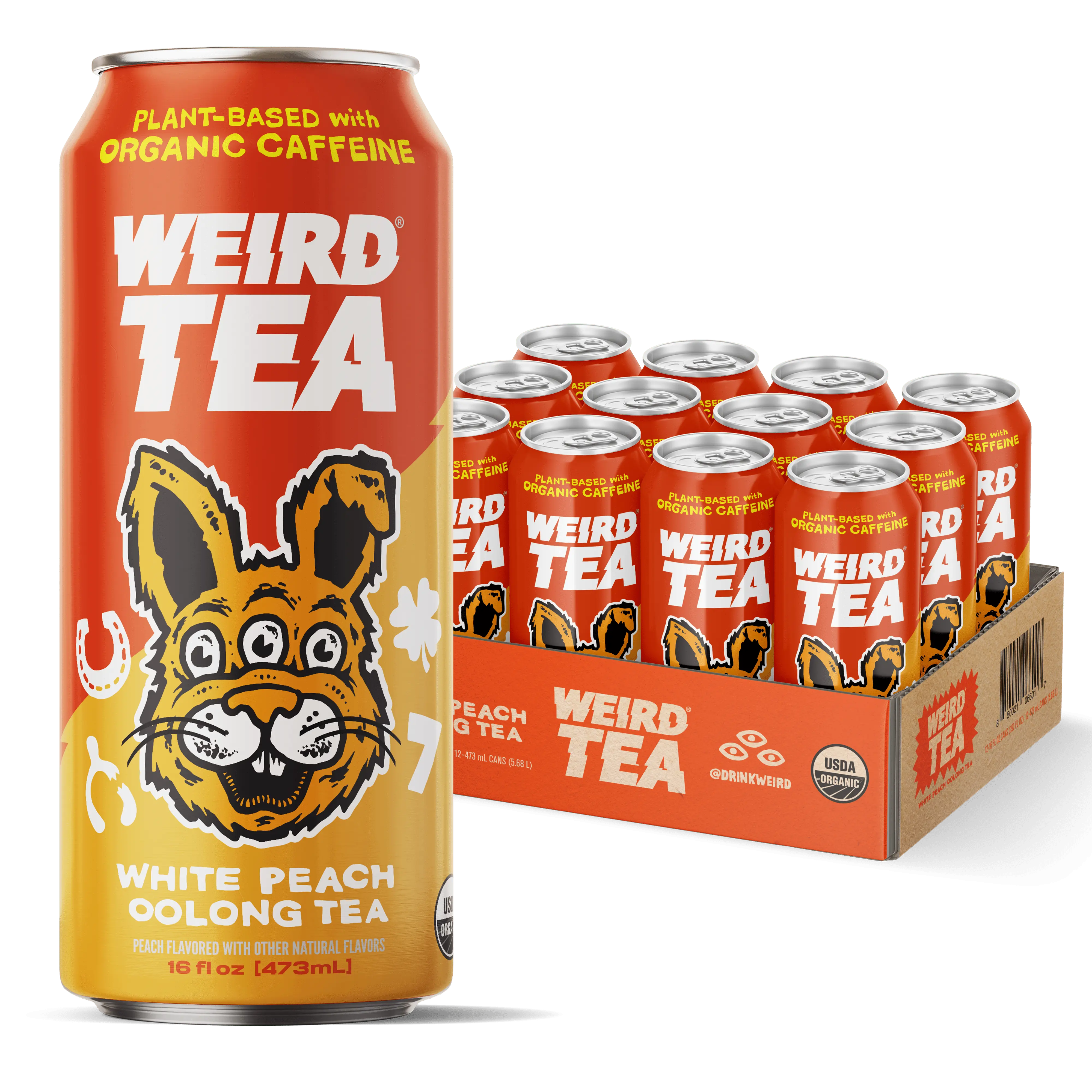 Organic White Peach Oolong Tea - Energy Drink Alternative - 160mg natural caffeine (12pk 16oz cans) Organic White Peach Oolong Tea - Energy Drink Alternative - 160mg natural caffeine (12pk 16oz cans)