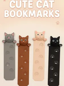3D Printed Cat Bookmark | Cute Kitty Page Holder Gift for Book Lovers