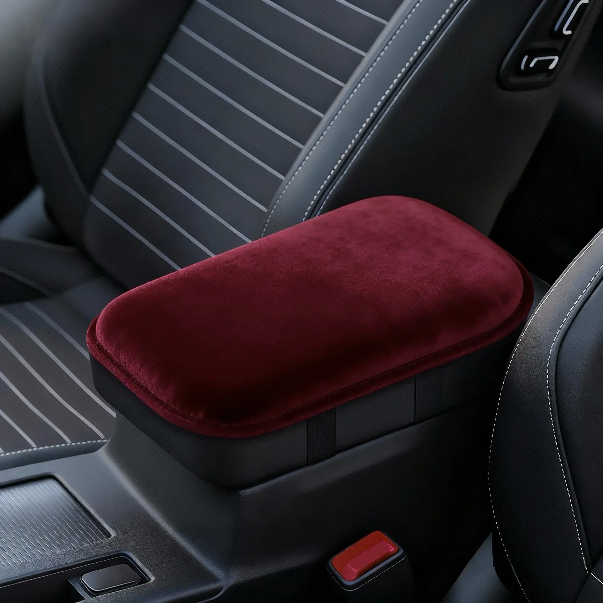 Plush Car Armrest Pad, Armrest Cover For Car, Warm for Autumn & Winter, All-season Universal Armrest Cushion, Car Interior Cushions, Automotive Interior Cushion, Ideal for Christmas, New Year, Perfect holiday gifts