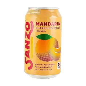Sanzo Orange Sparkling Drink 355ml - Refreshing Citrus Flavored Soda Sanzo Orange Sparkling Drink 355ml - Refreshing Citrus Flavored Soda