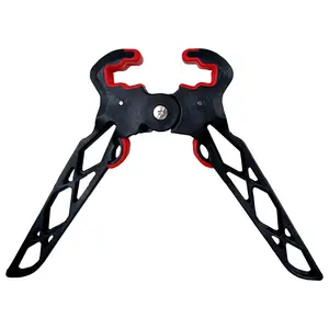 Archery Bow Stand Folding Compound Bow Stands Bow Jack Limbs Clamp Kickstand Ground Holder for Outdoor Accessories (Standard)
