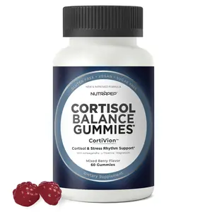 NutraPep Cortisol Gummies – Ashwagandha, Magnesium & L-Theanine – Daily Wellness & Balance Support – Vegan Sugar Free