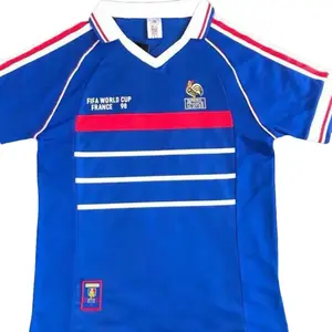 1998 World Cup France Home Blue Retro Jersey