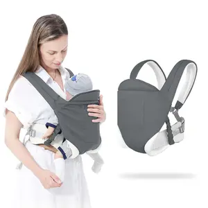 Baby Carrier Newborn to Toddler Cozy Baby Wrap Sling Breathable Baby Holder for Mom Dad
