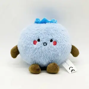14cm simulation new innocent blueberry doll stuffed plush toy cartoon anime cute pillow for children's birthday gift fun doll