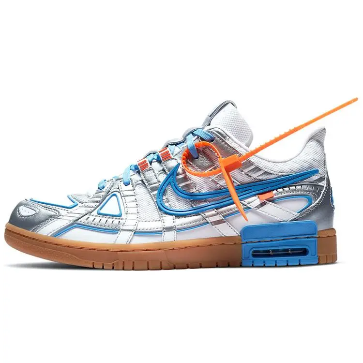 Nike X Off White Air Rubber Dunk University Blue' Trendy Low Top Skate Shoes Unisex CU6015-100
