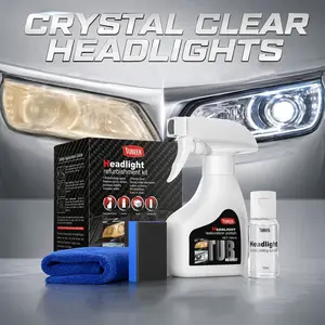 Automotive Headlamp Restoration Fluid, oxidized and yellowed automotive headlamps, blurring enhanced crystalline coating refurbisher Car Scratch Remover Rubbing Compound For Cars