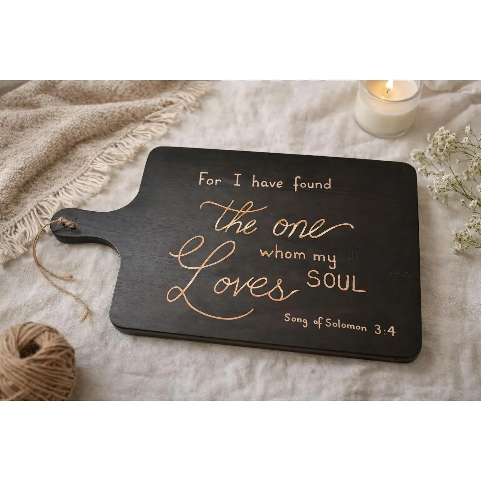 Engraved Scripture Wooden Board Personalized Gift Meaningful Keepsake