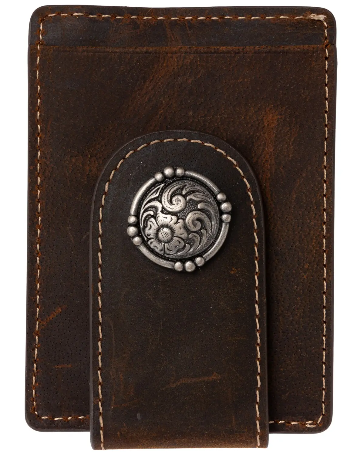 Cody James Men's Men'S Boot Stitch Money Clip Leather Wallet - Cjaho19wt15