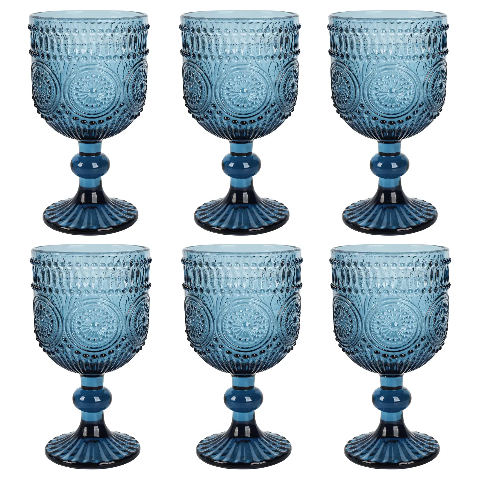Vintage Sunflower Oval Drinking Glasses - 6-Piece 300ml Durable Cup Set, Boho Chic Kitchenware Shot Glasses for Cocktails, Whiskey Drinkware, Durable Glass Cup