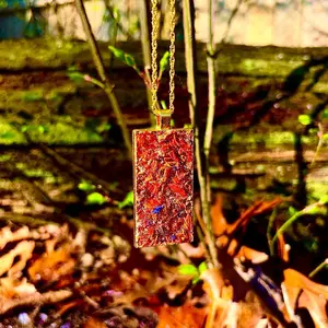 Herb Necklace Talisman for Manifestation & Energetic Cleansing with Himalayan Pink Salt Lily Flowers & Fragrant Flowers Handcrafted Spiritual Tool for Renewal and Abundance