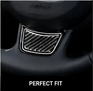 Upgrade Your Audi Steering Wheel In 1 Min! Carbon Fiber Steering Cover Trim Easy Peel & Stick Mod tint