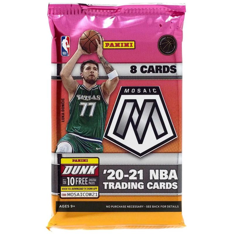 NBA Panini 2020-21 Prizm Mosaic Basketball Trading Card Pack