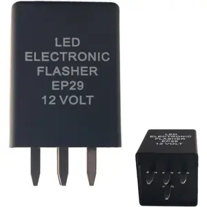 Dewhel LED Electronic Flasher EP29 12 Volt 4-Pin EP29N Relay Fix For LED Turn Signal Bulbs Hyper Flash Fix 1996-2005 Cadillac Chevrolet GMC Oldsmobile
