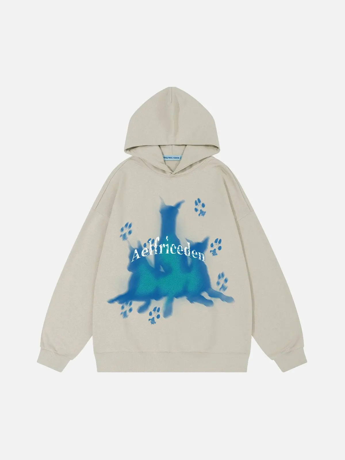 Aelfric Eden Blurring Doberman Graphic Hoodie Fashion Long Sleeve Hoodie Pullover Hooded Sweatshirt Unisex