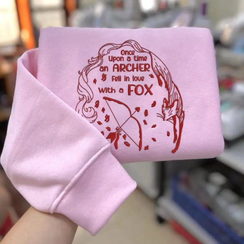 The Archer And The Fox Shirt, Archer The Fox Shirt, Once Upon A Broken Heart Embroidered Shirt, Book Lover Shirt, Bookish Gift, Book Club