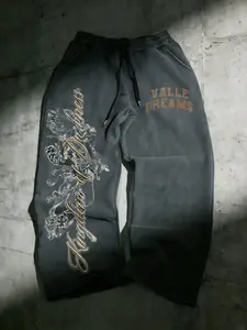 Casual Loose-Fit Sweatpants, Drawstring Waist, Comfortable Street Style, Perfect for Daily, Sports, and Gatherings, Athleisure Style Bottoms