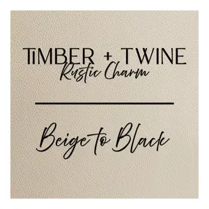 Timber + Twine Rustic Charm Beige to Black Patch Colors - Customizable Hat Patches in Durable Acrylic & Sleek Leathers