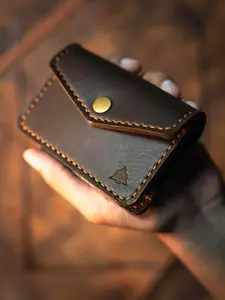 Envelope Leather Wallet, Handcrafted Wallet, Manufacture High Quality Hand Stitched Leather Credit Card Holder For Men, Anniversary gift