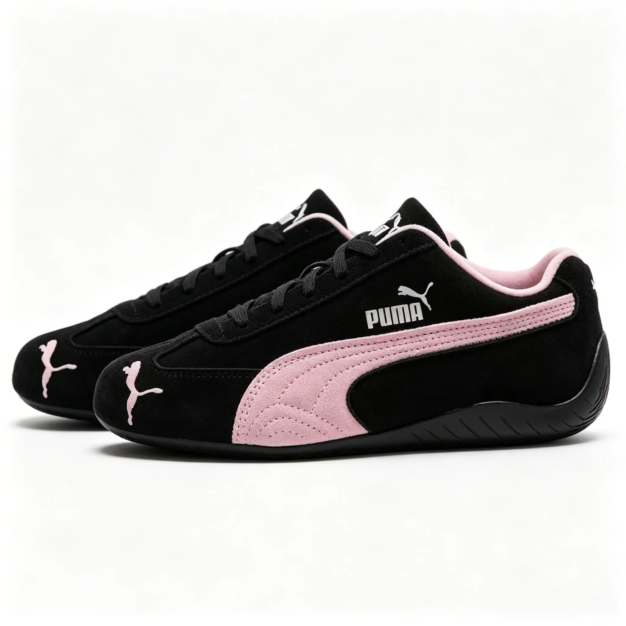 Women's Puma Speedcat OG Casual Training Walking Shoes - Black Mauve Mist Footwear, Style 400986-09