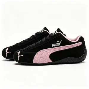 Women's Puma Speedcat OG Casual Training Walking Shoes - Black Mauve Mist Footwear, Style 400986-09